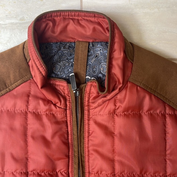 Alan Flusser Burnt Orange,Polyester Puff Vest - Picture 1 of 9